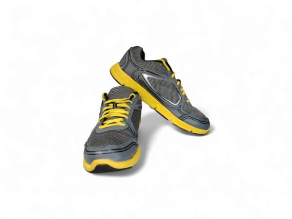 Fila Cool Max Hombres Gris Amarillo para Correr. Talla 11 - Imagen 2