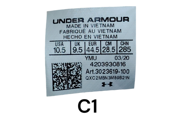 Underarmour Infinity. Talla 10.5 cm